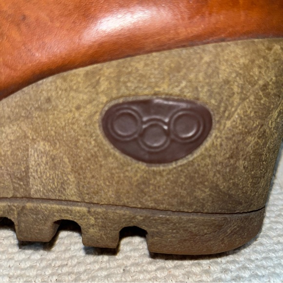 Womens vintage Rosita brown leather tall platform boots size 7.5 - Picture 2 of 6